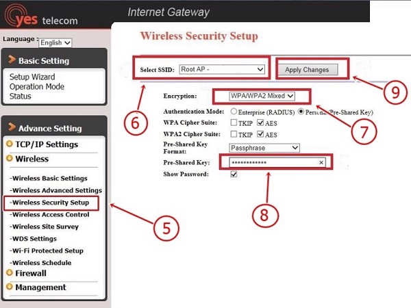 hanoicomputer- đổi mật khẩu yes telecom