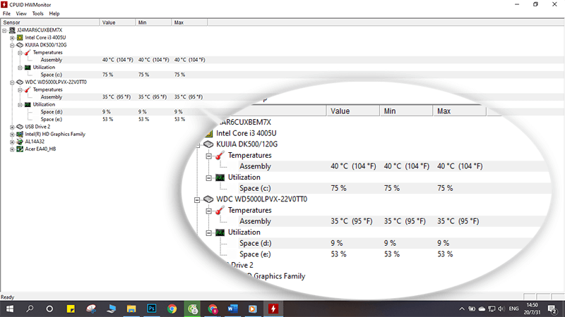 kiểm tra nhiệt độ laptop, kiểm tra nhiệt độ của laptop, kiểm tra nhiệt độ cpu laptop, kiểm tra nhiệt độ laptop win 10