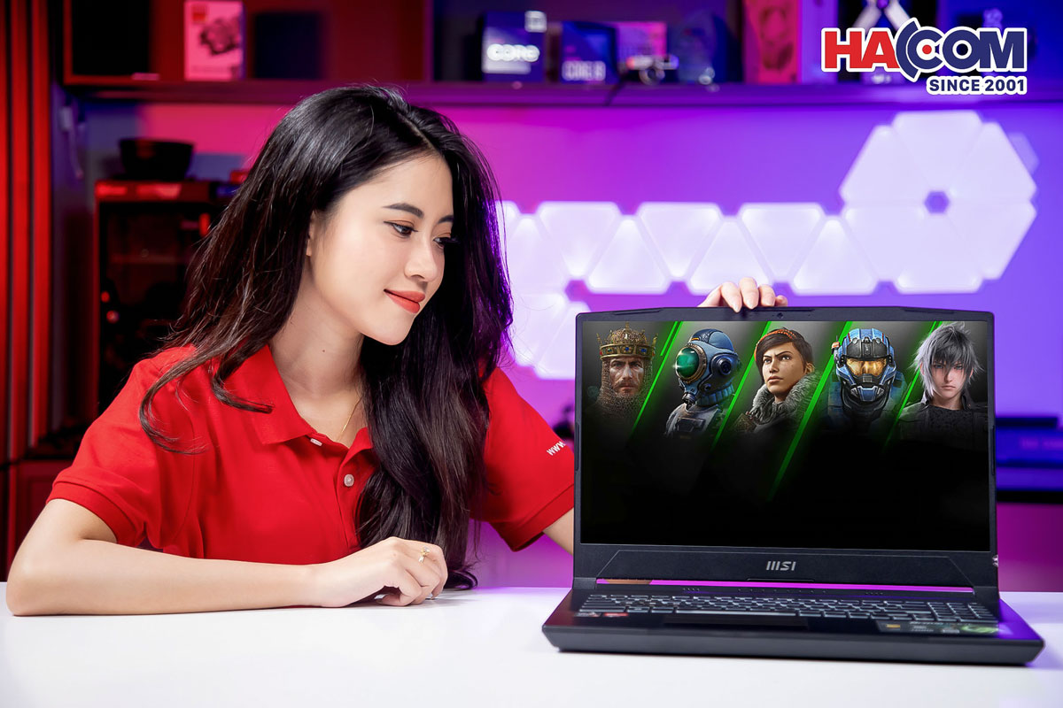 MSI Gaming Katana A15 AI là lựa chọn lý tưởng cho cả game thủ và người làm việc nhờ khả năng xử lý vượt trội từ CPU AMD Ryzen 7 8845H và GPU Nvidia GeForce RTX 4050.