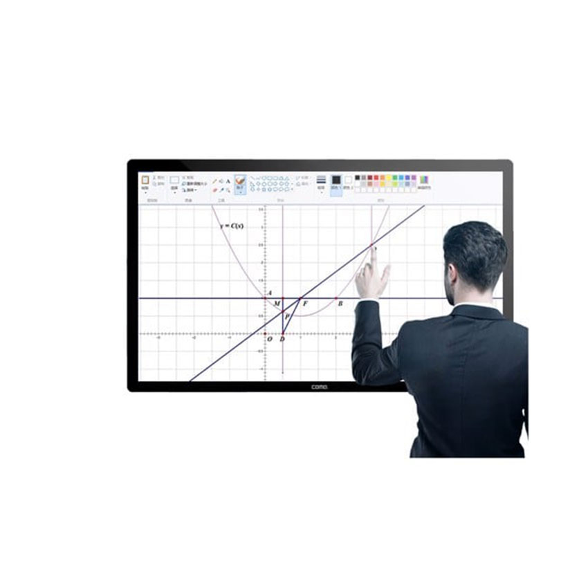 Sản phẩm sở hữu màn hình LED 43 inch với độ phân giải Full HD 1920 &times; 1080, độ sáng 350 cd/m&sup2; và tỷ lệ tương phản 10.000:1