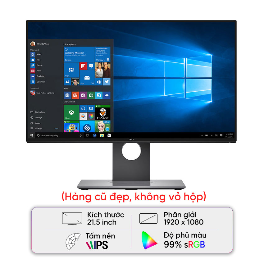 man hinh Dell UltraSharp U2417 cu HACOM 1