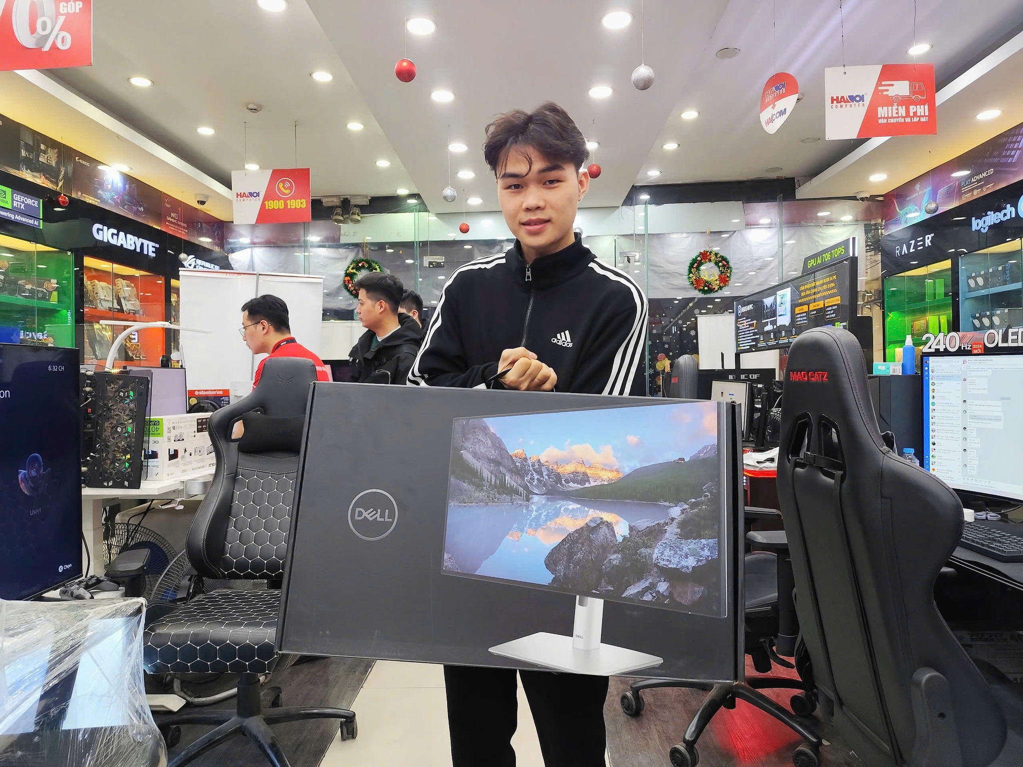 top man hinh dell cu van phong 5