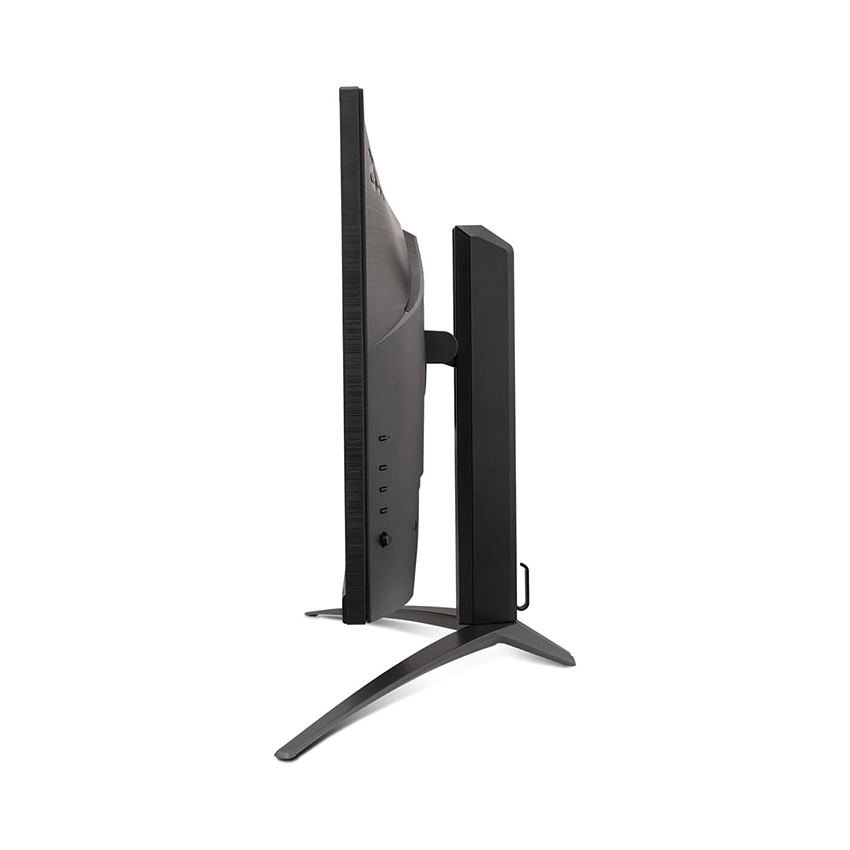 Acer Predator XB273U V3 sở hữu thiết kế đặc trưng của dòng Predator với tông màu đen mạnh mẽ, viền mỏng giúp mở rộng không gian hiển thị và tăng độ tập trung khi chơi game