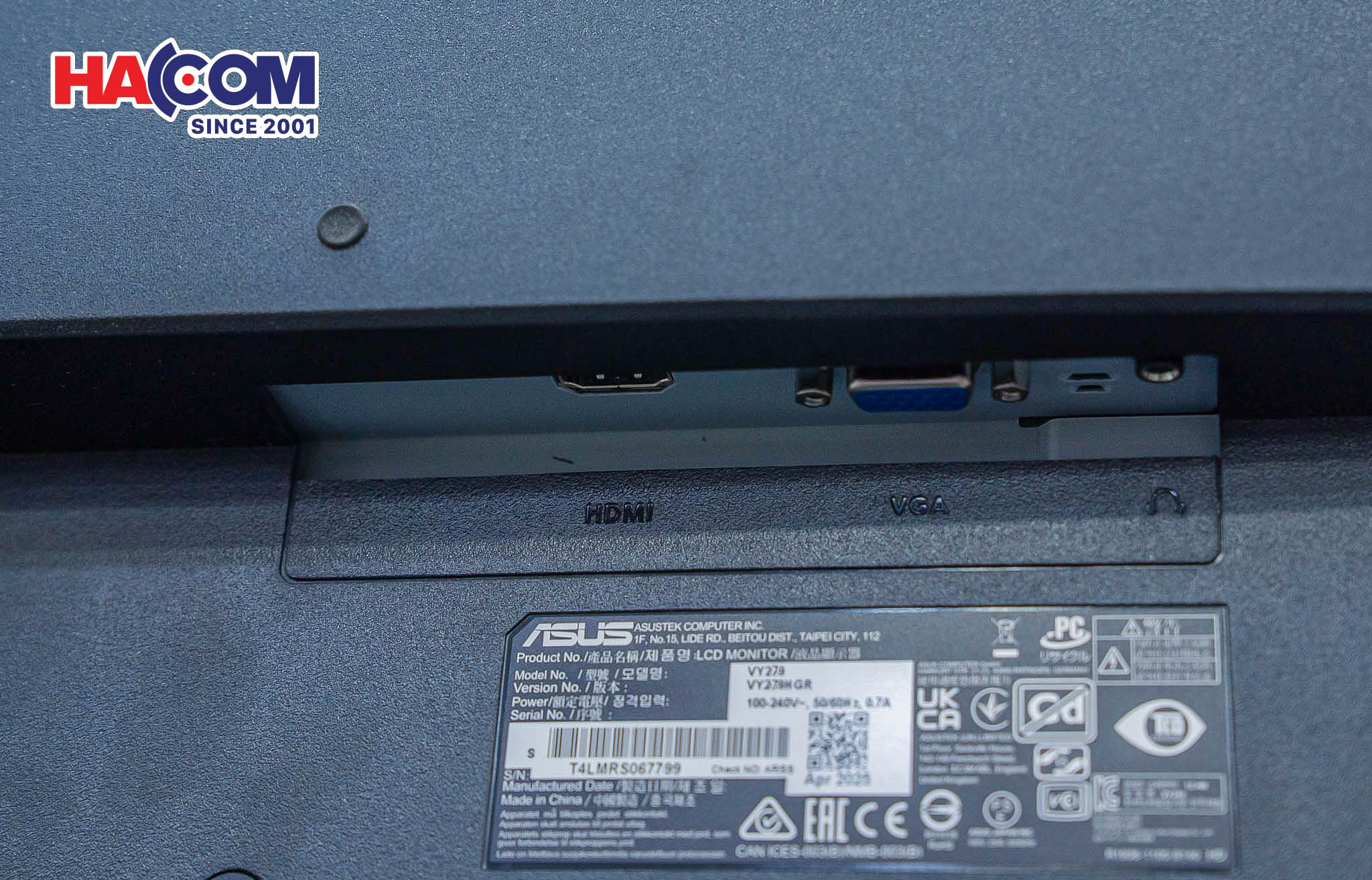 Màn hình ASUS VY279HGR - HACOM 1
