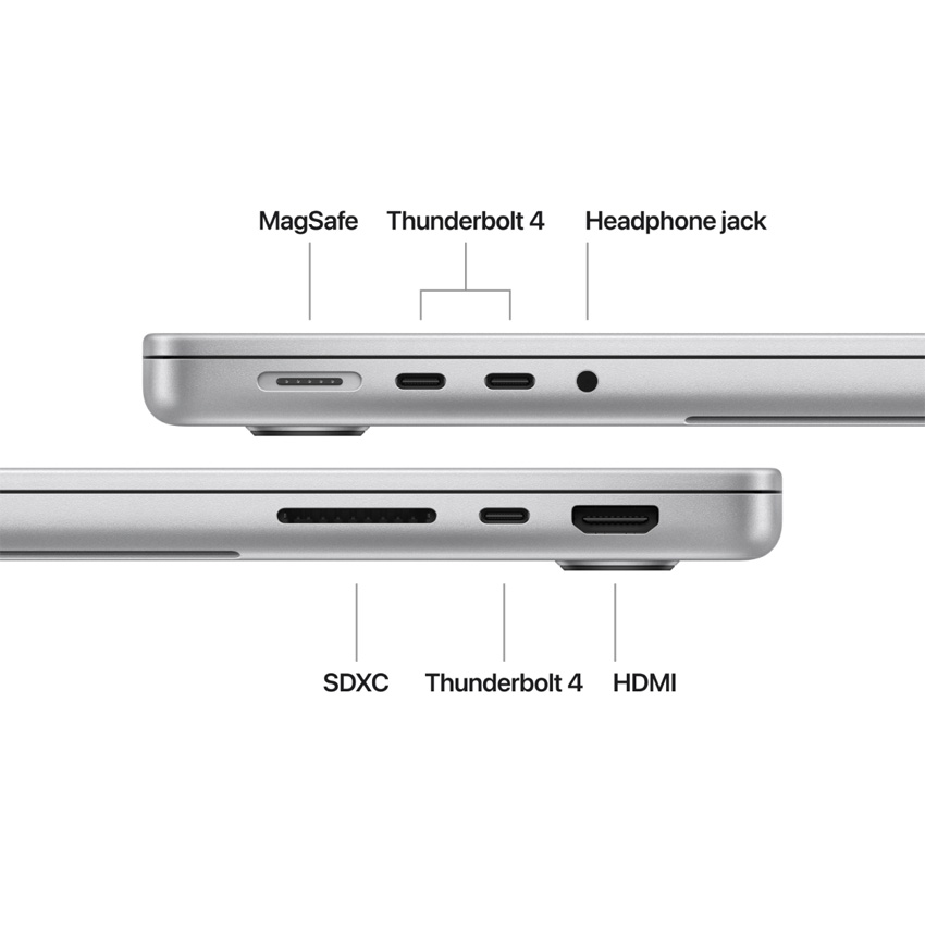 Laptop Apple Macbook Pro 14 (MW2W3SA/A) (Apple M4 10 core CPU/10 core GPU/16GB RAM/512GB SSD/14.2 inch/Mac OS/Silver)