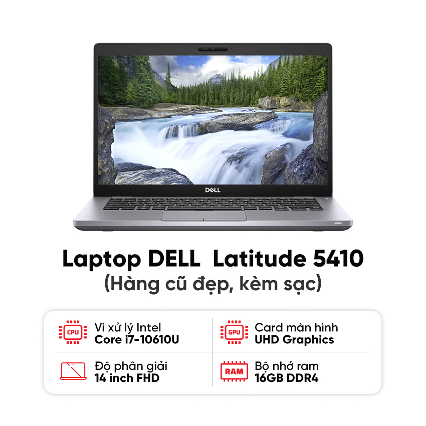 DELL Latitude 5410 cũ là mẫu laptop doanh nhân phù hợp với người dùng cần một thiết bị bền bỉ, gọn gàng và đủ mạnh cho công việc hằng ngày.