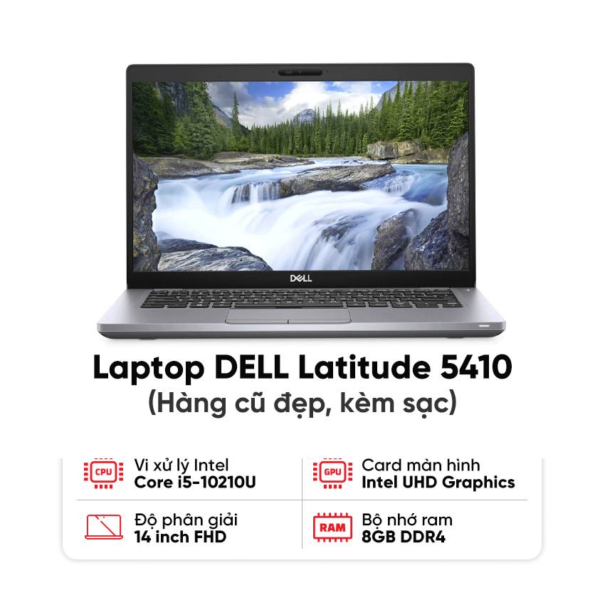 DELL Latitude 5410 cũ là mẫu laptop doanh nhân hướng đến người dùng cần một thiết bị bền bỉ, gọn gàng và đủ sức đáp ứng công việc hằng ngày.