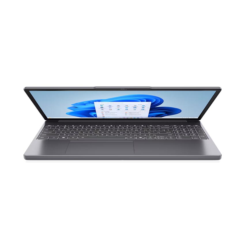 Lenovo IdeaPad Slim 3 sở hữu thiết kế hiện đại với lớp vỏ màu xám Luna Grey sang trọng, mang lại vẻ ngoài tinh tế và chuyên nghiệp.