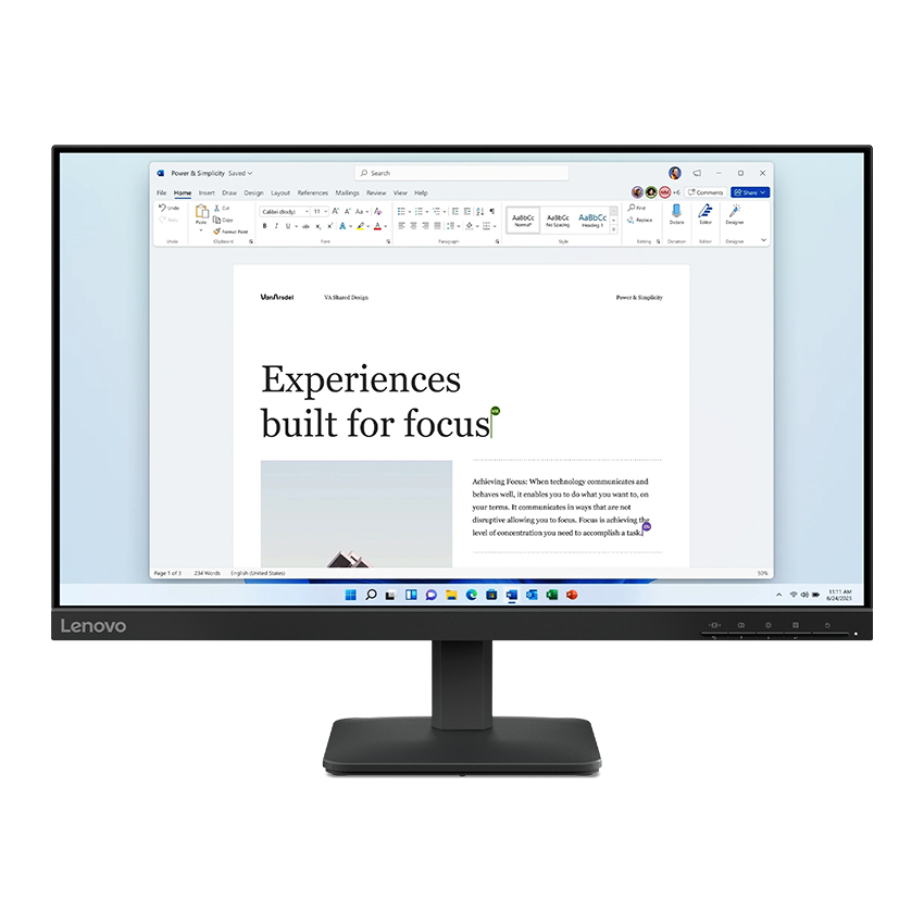 Sản phẩm được trang bị HDMI và VGA, giúp dễ dàng kết nối với PC, laptop hoặc các thiết bị trình chiếu phổ biến.