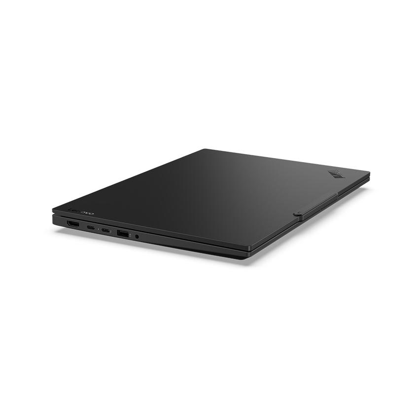 Thinkpad E14 Gen 7 21SX002QVA được thiết kế ấn tượng với vỏ nhôm nguyên khối cả mặt trên lẫn mặt dưới, trọng lượng chỉ 1.34kg và độ mỏng 10.1mm