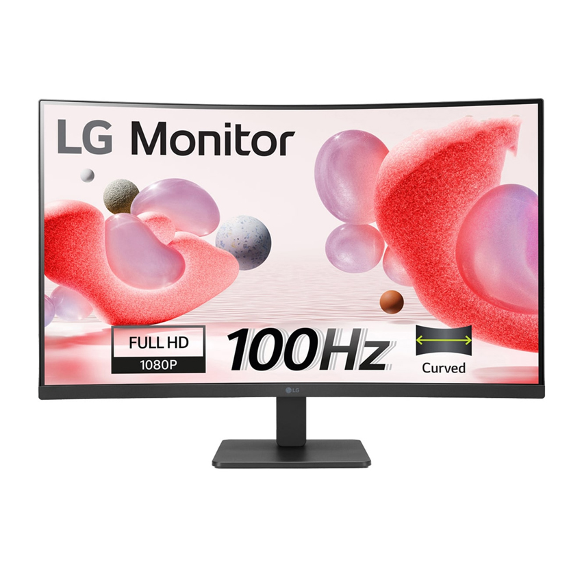 LG 32MR50C-B là mẫu màn hình cong 31.5 inch hướng đến người dùng cần không gian hiển thị lớn để làm việc và giải trí. 