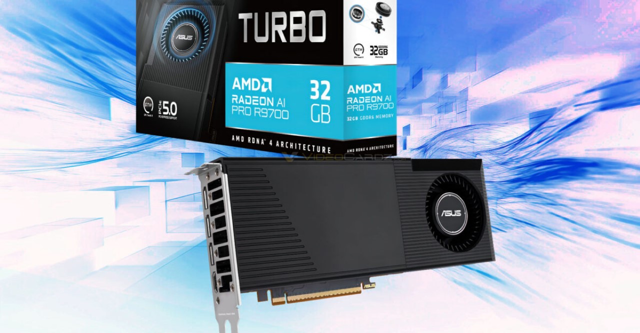 ASUS ra mắt Radeon AI Pro R9700 Turbo GPU 32GB