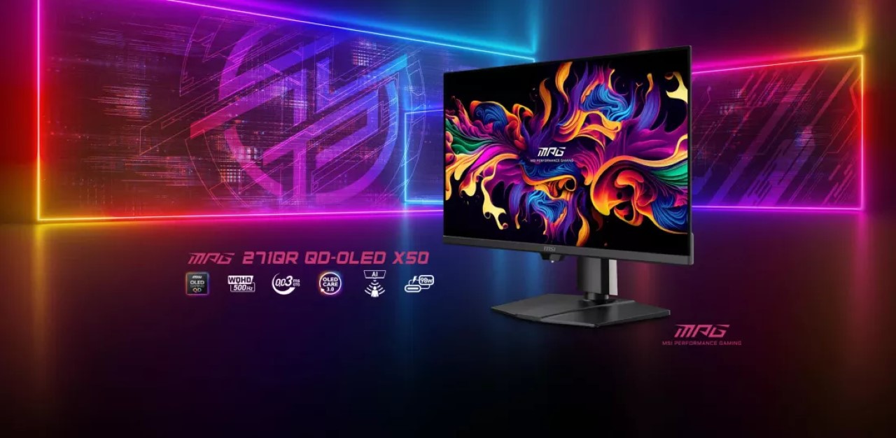 MSI ra mắt màn hình MPG 271QR QD-OLED X50 tích hợp AI
