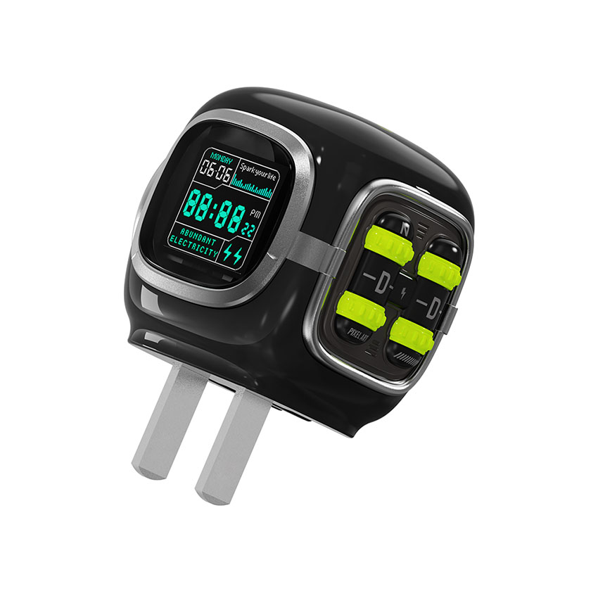 Củ sạc Divoom Dipow-35 màn hình LED Pixel cổng USB-C, màu đen