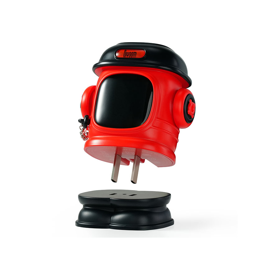 Củ sạc Divoom Dipow-65 màn hình LED 2C1A, màu đỏ - Hình 8