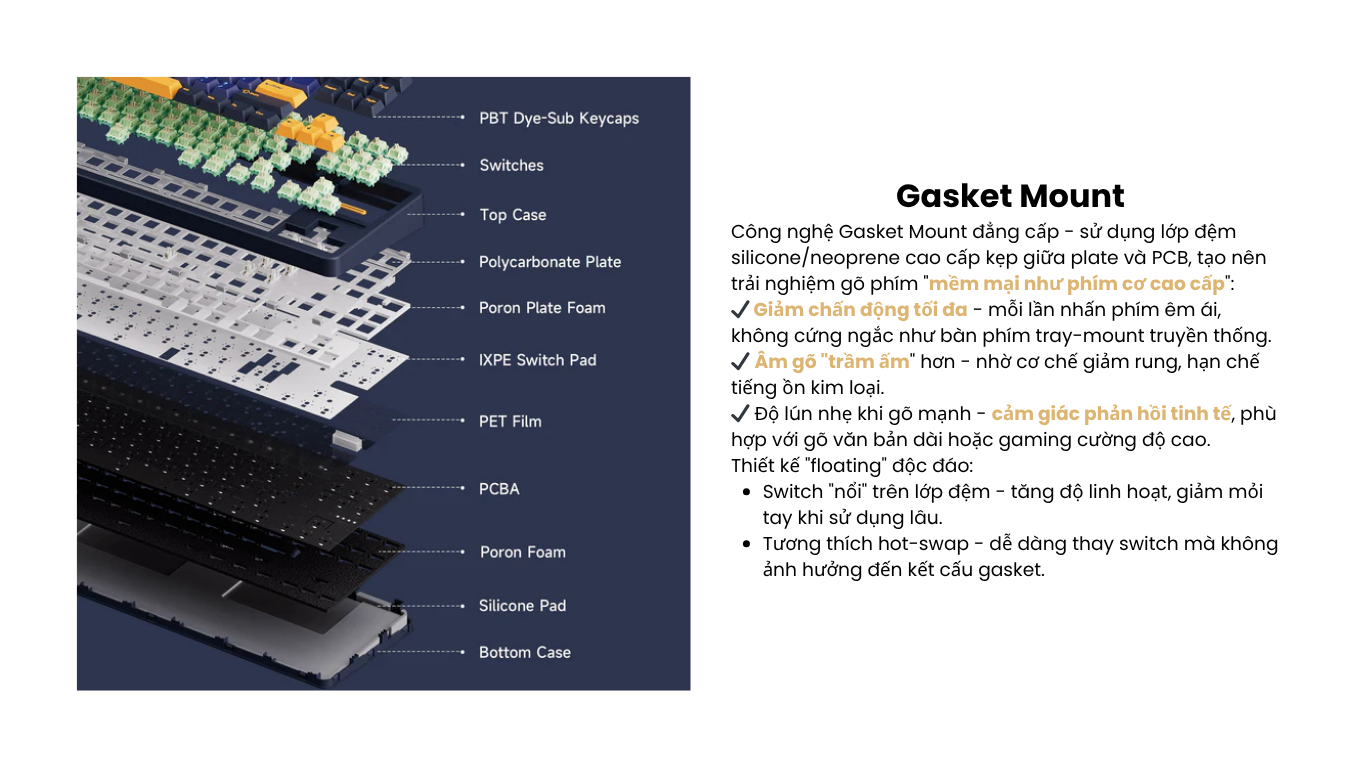 Bàn phím AKKO TAC87 Horizon Mirror 11