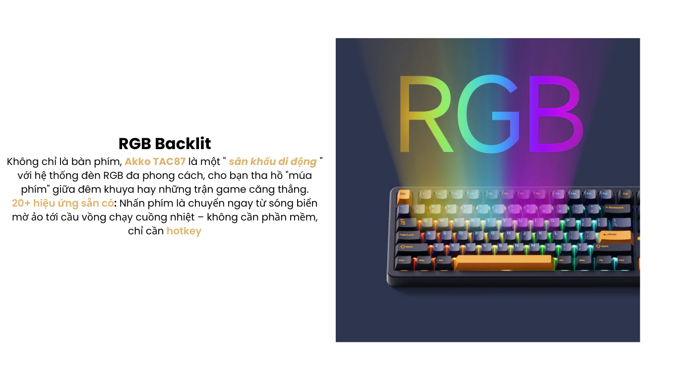Bàn phím AKKO TAC87 Horizon Mirror 5
