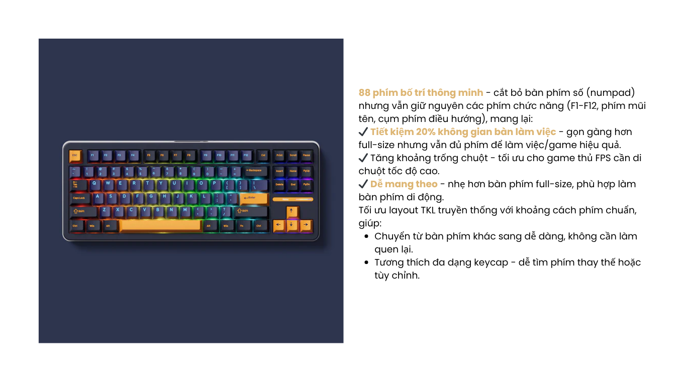 Bàn phím AKKO TAC87 Horizon Mirror 10