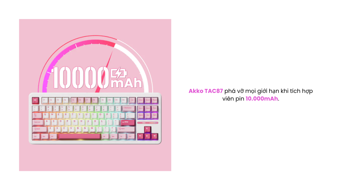 Bàn phím AKKO TAC87 Prunus Lannesiana Stellar Rose 4