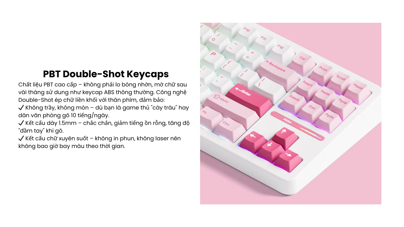 Bàn phím AKKO TAC87 Prunus Lannesiana Stellar Rose 7