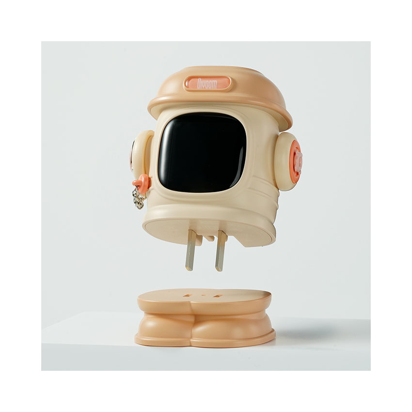 Củ sạc Divoom Dipow-65 màn hình LED 2C1A, màu hồng - Hình 6