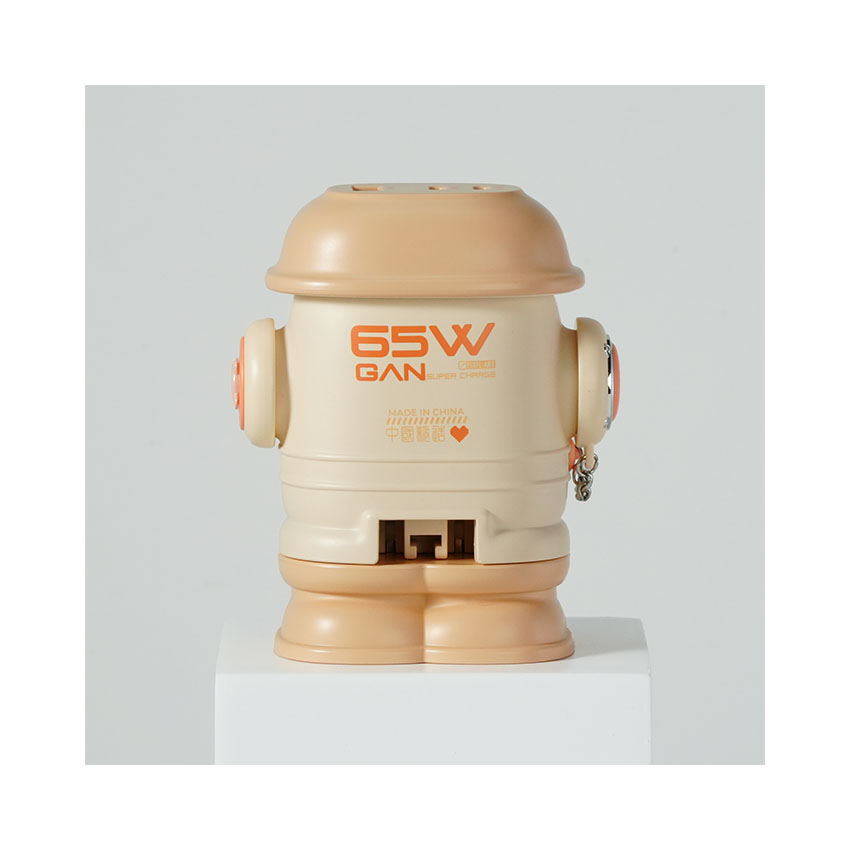 Củ sạc Divoom Dipow-65 màn hình LED 2C1A, màu hồng - Hình 2