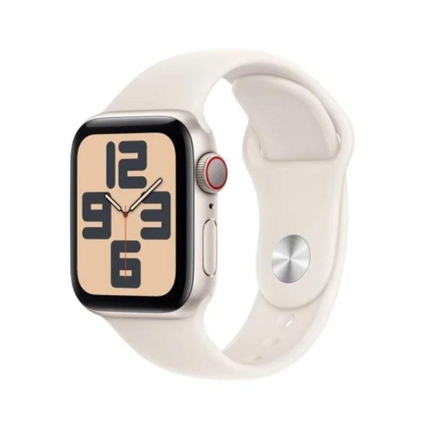 Đồng hồ Apple Watch SE 2024 GPS 40mm Viền Nhôm Dây Cao Su S/M Starlight (MXEF3SA/A) 1