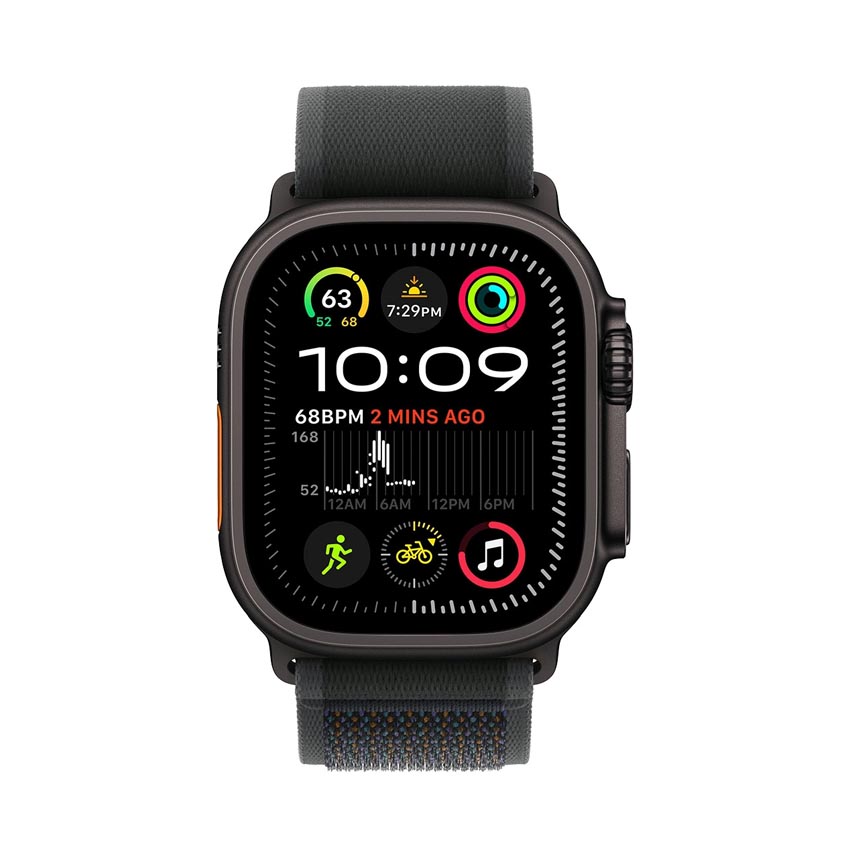 ĐỒNG HỒ APPLE WATCH ULTRA 2 GPS + CELLULAR 49MM VIỀN BLACK TITANIUM DÂY TRAIL M/L(MX4V3VN/A)