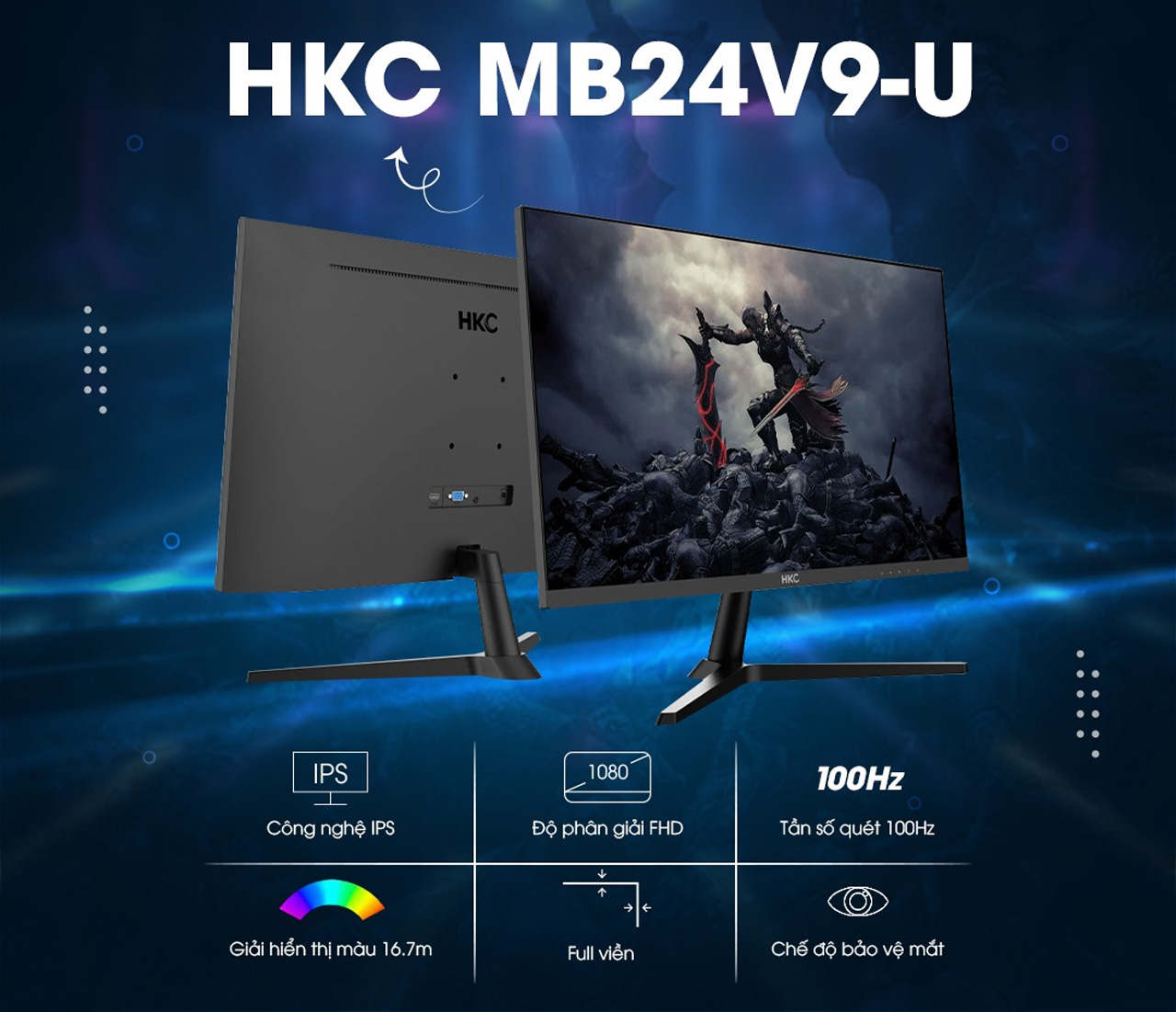 Màn hình HKC MB24V9-U (23.8 inch/FHD/IPS/100Hz)