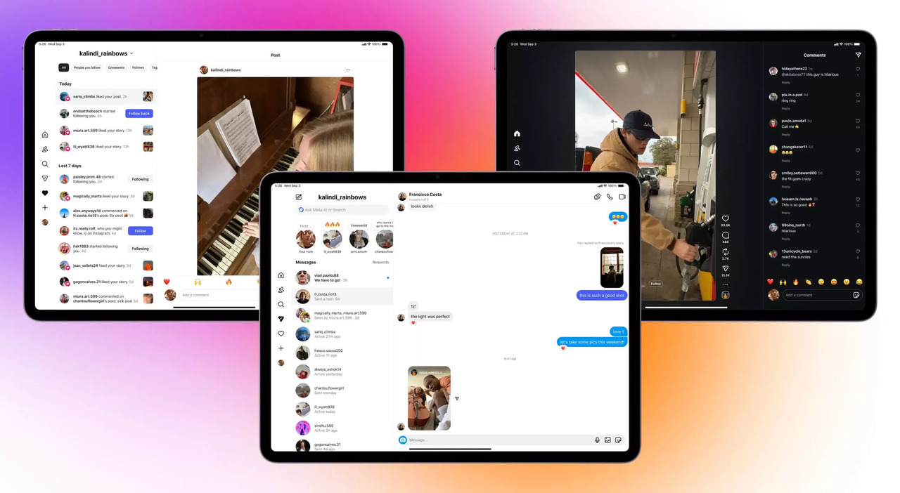 Instagram ra mắt ứng dụng iPad tập trung Reels