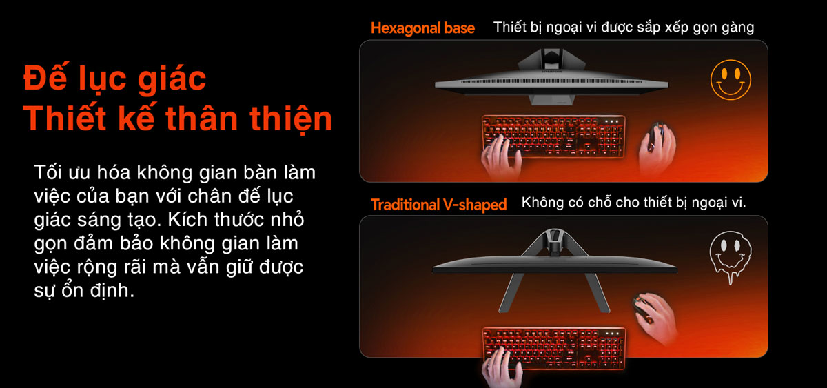 Thiết kế tinh tế và công thái học vượt trội