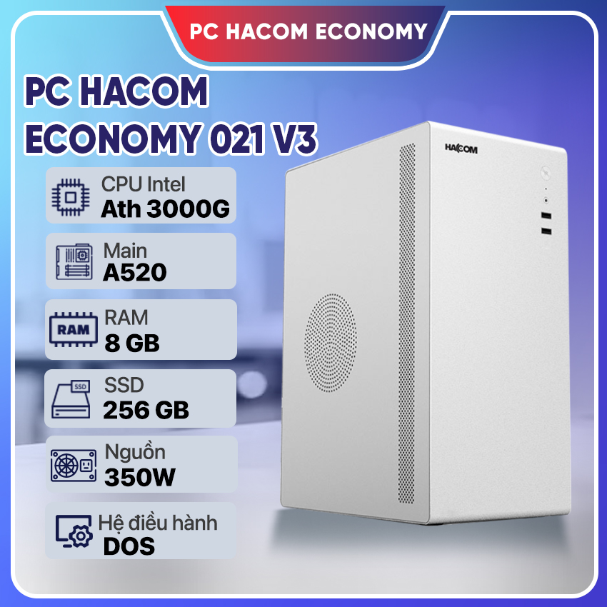 PC HACOM ECONOMY 021 V3 ( Ryzen 3000G / 8GB RAM / 256 GB SSD ) - Hình 1