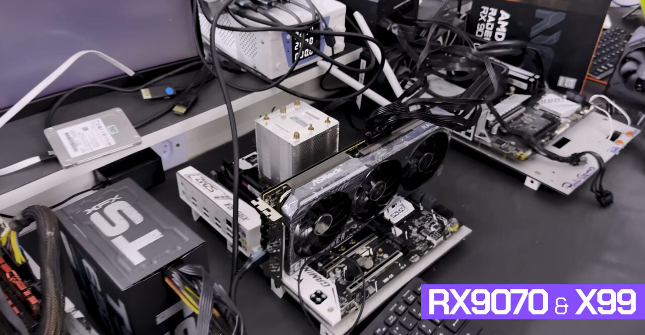 AMD Radeon RX 9070 gặp lỗi BIOS trên bo mạch Intel X99