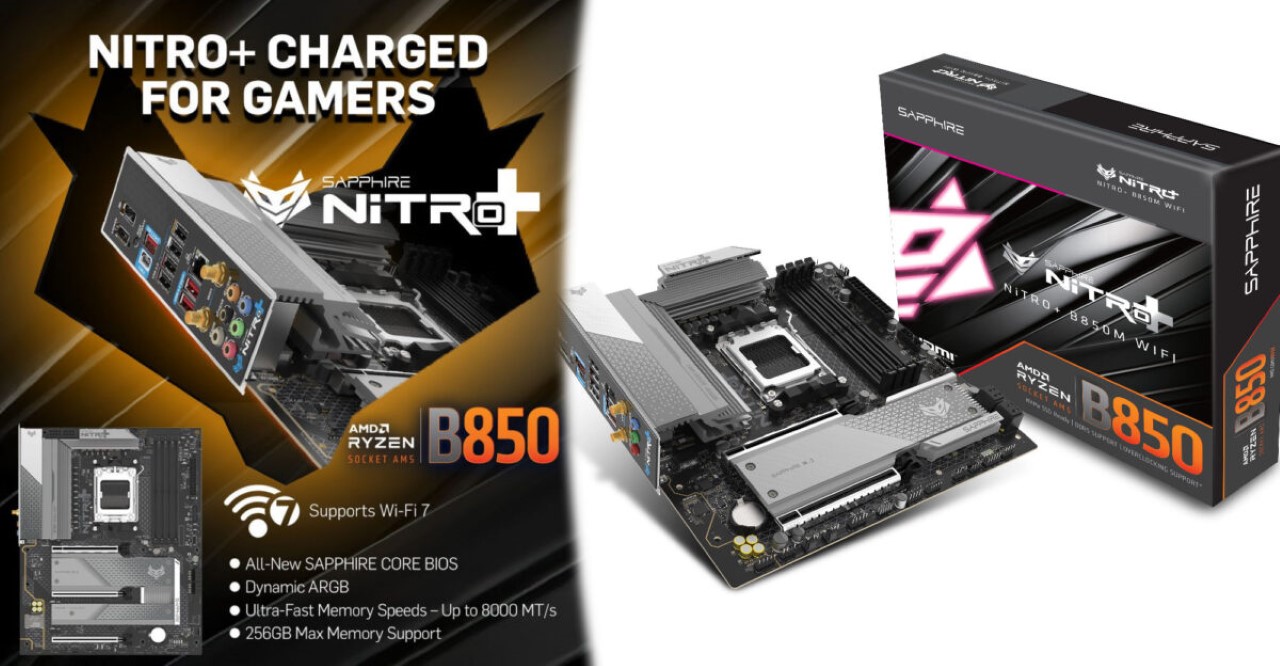 Sapphire ra mắt bo mạch chủ NITRO+ và PULSE B850 toàn cầu