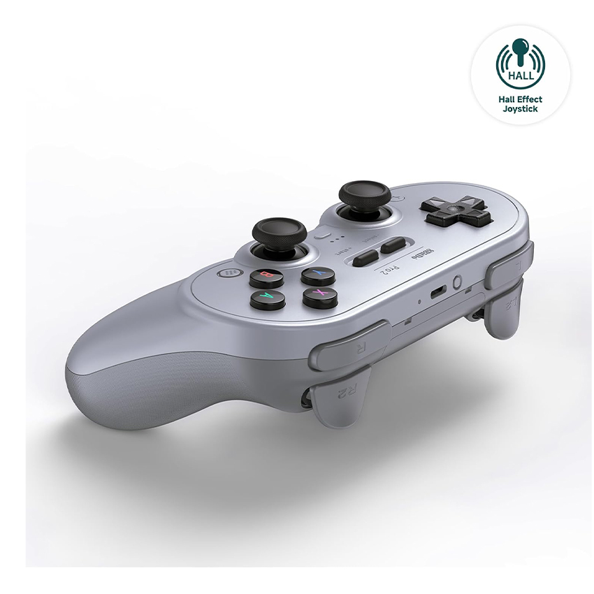 Tay cầm chơi game 8BitDo Pro 2 Bluetooth GamePad - Hall edition/ Gray 1