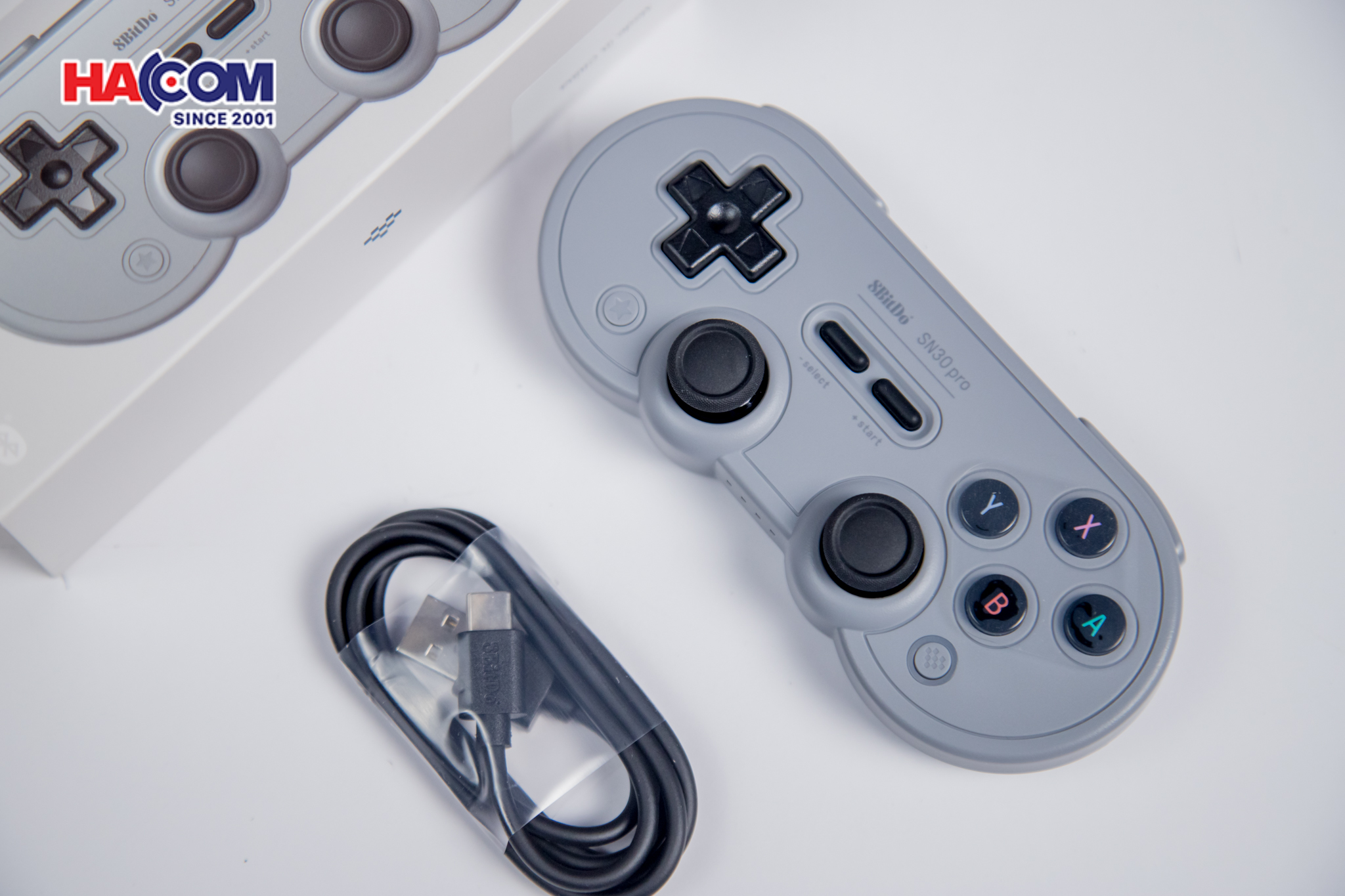  Tay cầm chơi game 8BitDo SN30 Pro Bluetooth GamePad - Hall edition/ Gray 4