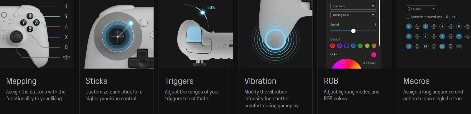 Tay cầm chơi game 8BitDo Ultimate 2 Bluetooth Controller 7